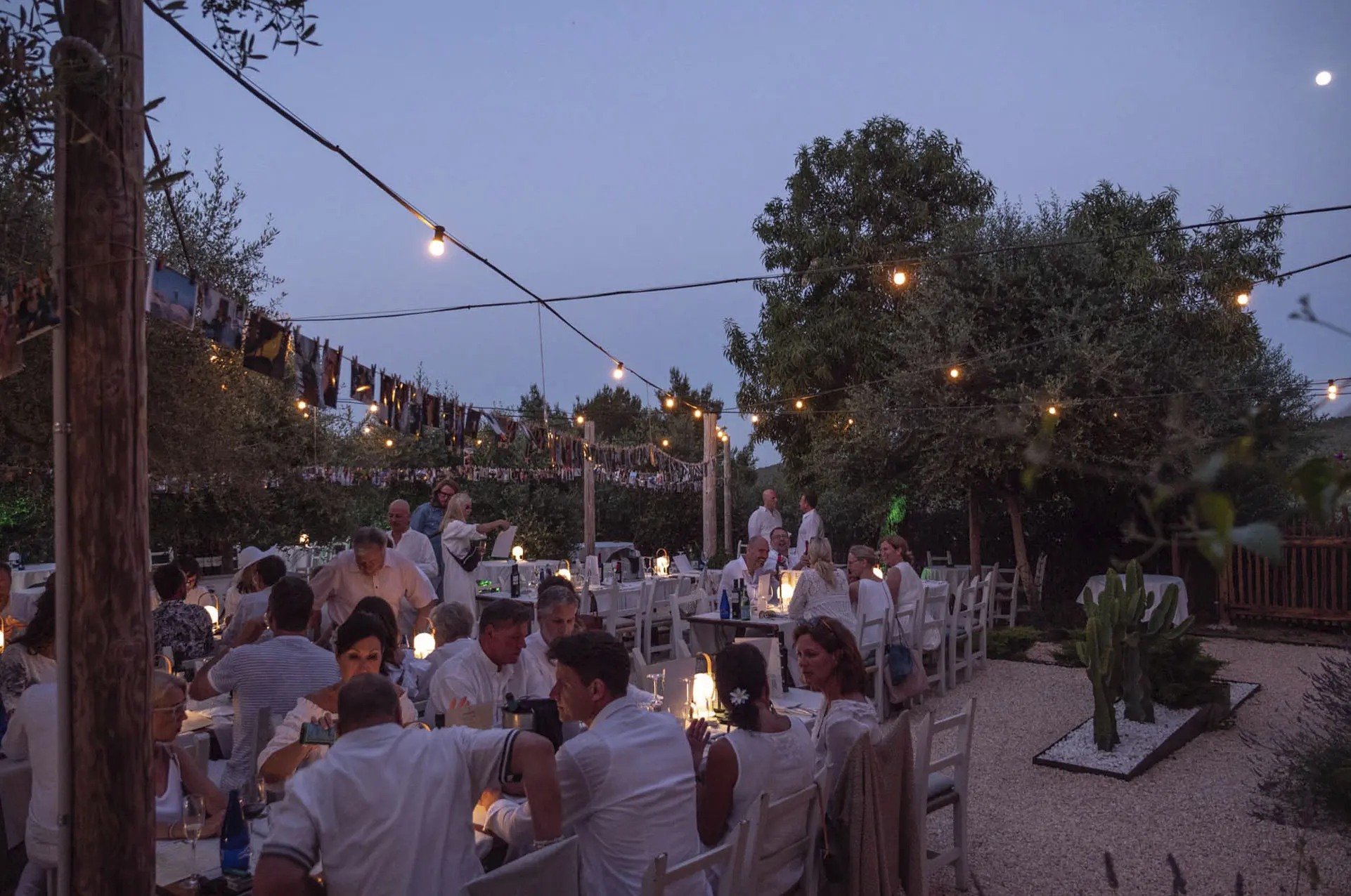 Evening event decoration at Ses Escoles